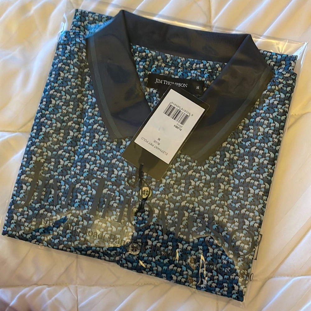 Elephant Print Polo